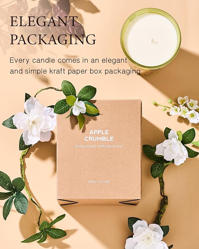 M&SENSE Eucalyptus Cedarwood Scented Natural Soy Wax Candle, 14.1oz 60 Hours Long Lasting Slow Burning Candles for Home Decor, Aromatherapy Candle for Stress Relief