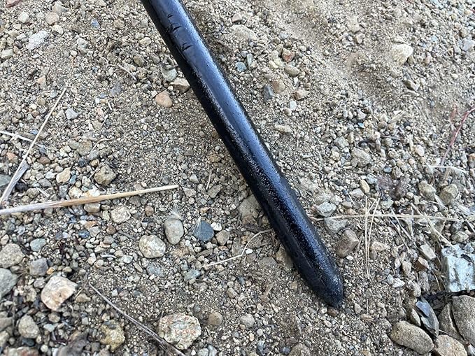 Sandbaggy Round Steel Concrete Form Stakes with Nail Holes - Rust Resistant Coating - Removable, Reusable (5, 3/4 in X 18 in)