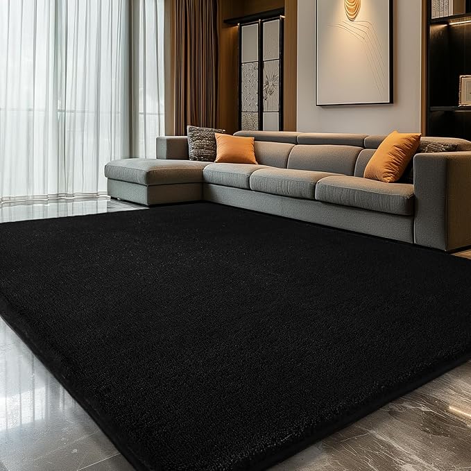 Sour Lemon 9x12 Area Rugs for Living Room, Soft Large Area Rug Fluffy Rugs for Bedroom,Machine Washable Area Rug Non Slip Carpet Rug for Living Room Playroom Kids Room Home Decor