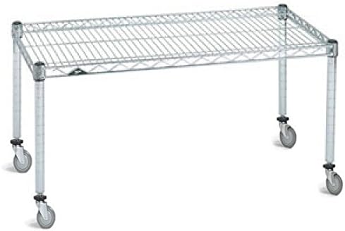 Omega Products Corporation 21" Deep x 30" Wide x 20" High Chrome Mobile Dunnage Rack