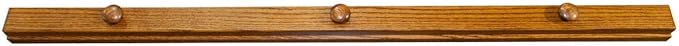 RRD Quilt Hanger for Wall for Display (36") Amish Made Wooden Quilt Rack Wall Mount - Rustic Tapestry Quilt Wall Hangers (Oak Wood, Michaels Stain, 36" Long)
