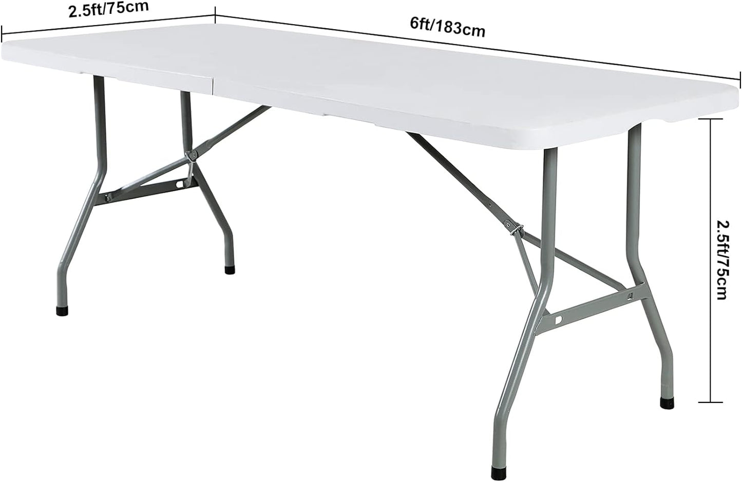 4Pack Spandex Waterproof Table Covers 6ft，Spandex 6ft Waterproof Table Cover for Party,Wedding, Banquet, and Events(Ivory)
