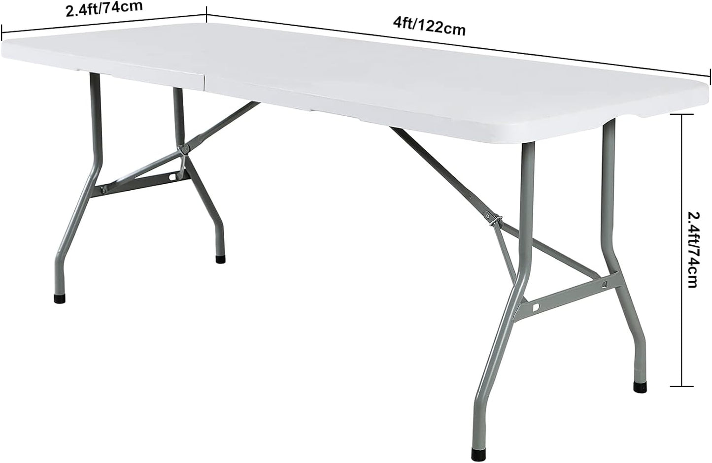 Spandex 4ft Waterproof Table Cover for Party,Wedding, Banquet, and Events(Red)