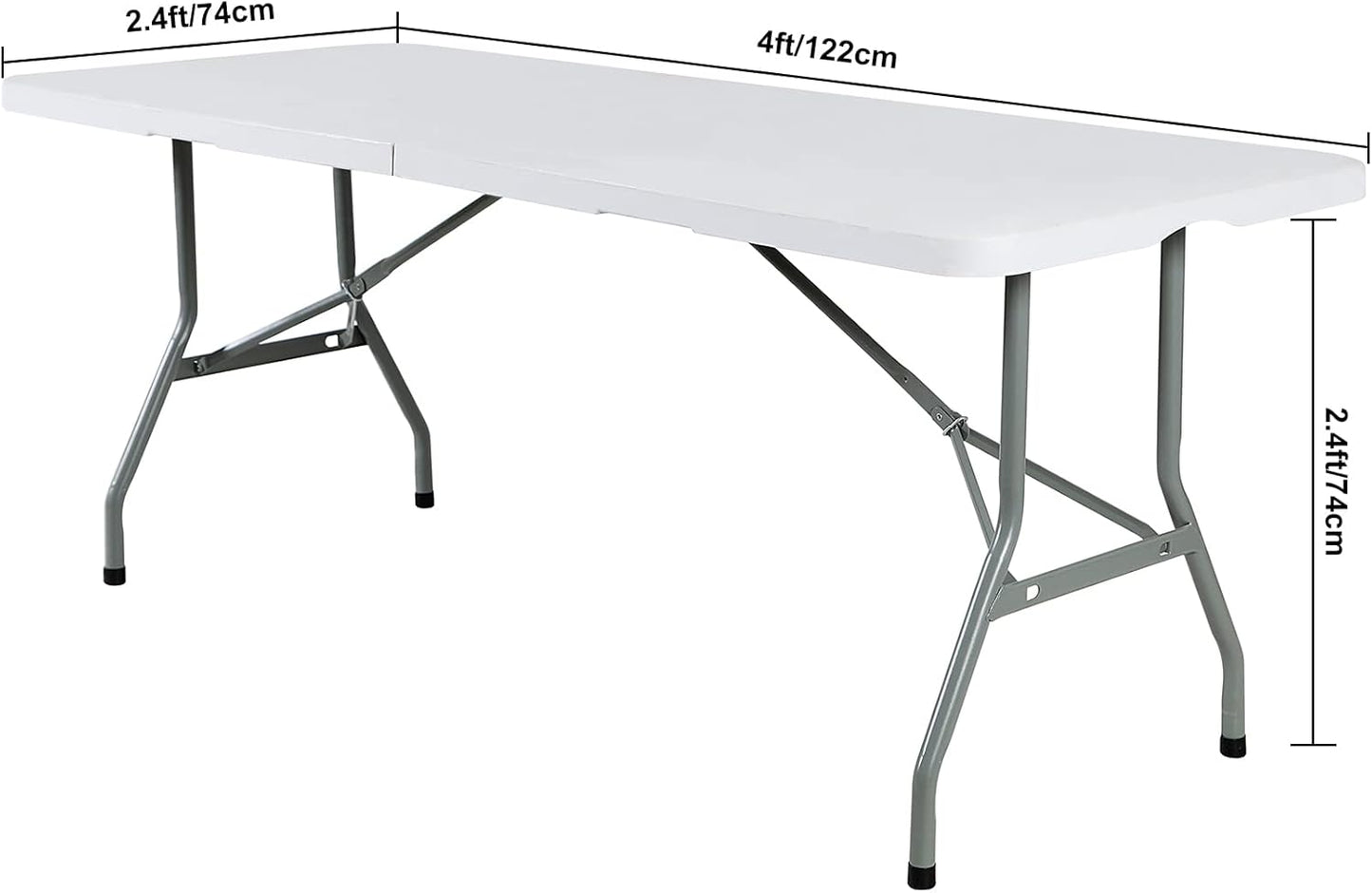 Spandex 4ft Waterproof Table Cover for Party,Wedding, Banquet, and Events(Orange)