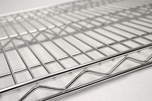 Omega Products Corporation 24" Deep x 72" Wide x 14" High Chrome Stationary Dunnage Rack