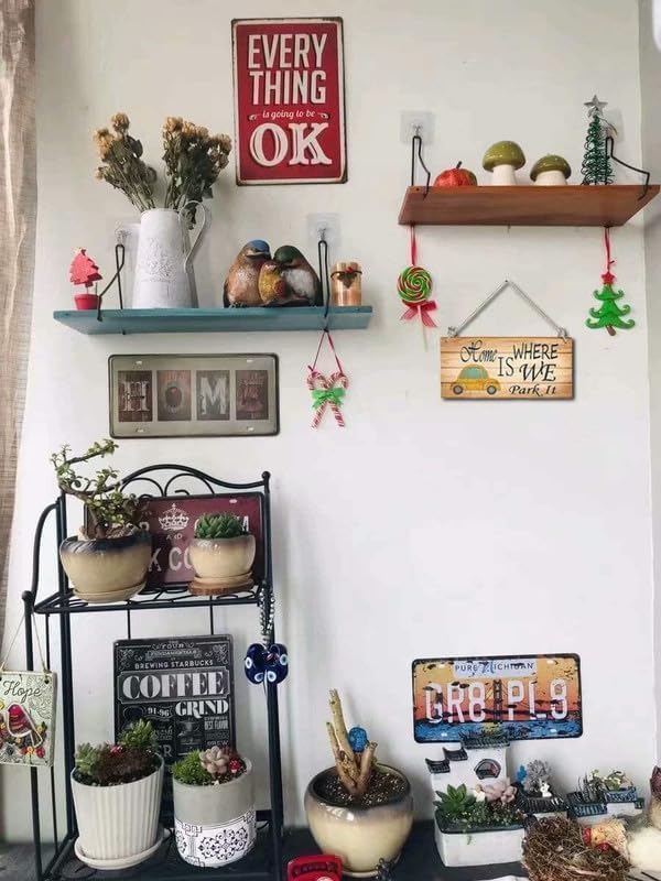 Farmhouse Kitchen Wall Decor,Meals and Memories are Made Here Sign, Rustic Wood Kitchen Signs Dinning Room Wall Decor (Meal) 6x16 Inch