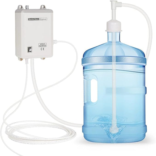 Drinking Water Dispenser Pump System Bottle Water Dispenser 5 Gallon 40PSI for Refrigerator Ice Maker Faucet Coffee/Tea Maker Single Inlet