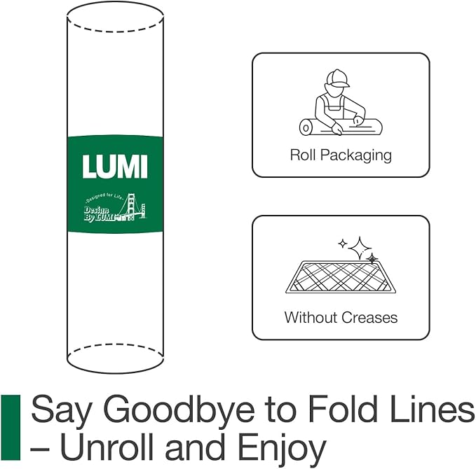 LUMI Ultra Thin Door Mat for Entryway, Low Profile Non Slip Rubber Backing Indoor Doormat, Easy Clean Welcome Entrance Mat for Inside House, Patio, Light Grey 20"x32"