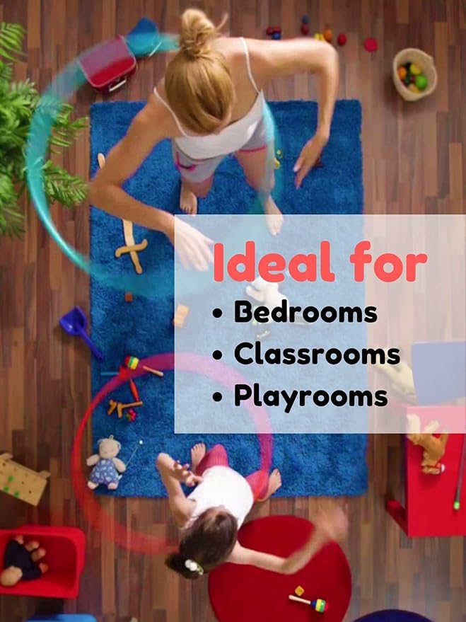 KOECKRITZ Soft and Colorful Kids Classroom Area Rugs (Passes Flammability Pill Test) Many Sizes and Bright Colors to Select from (3' Round, Froggy)