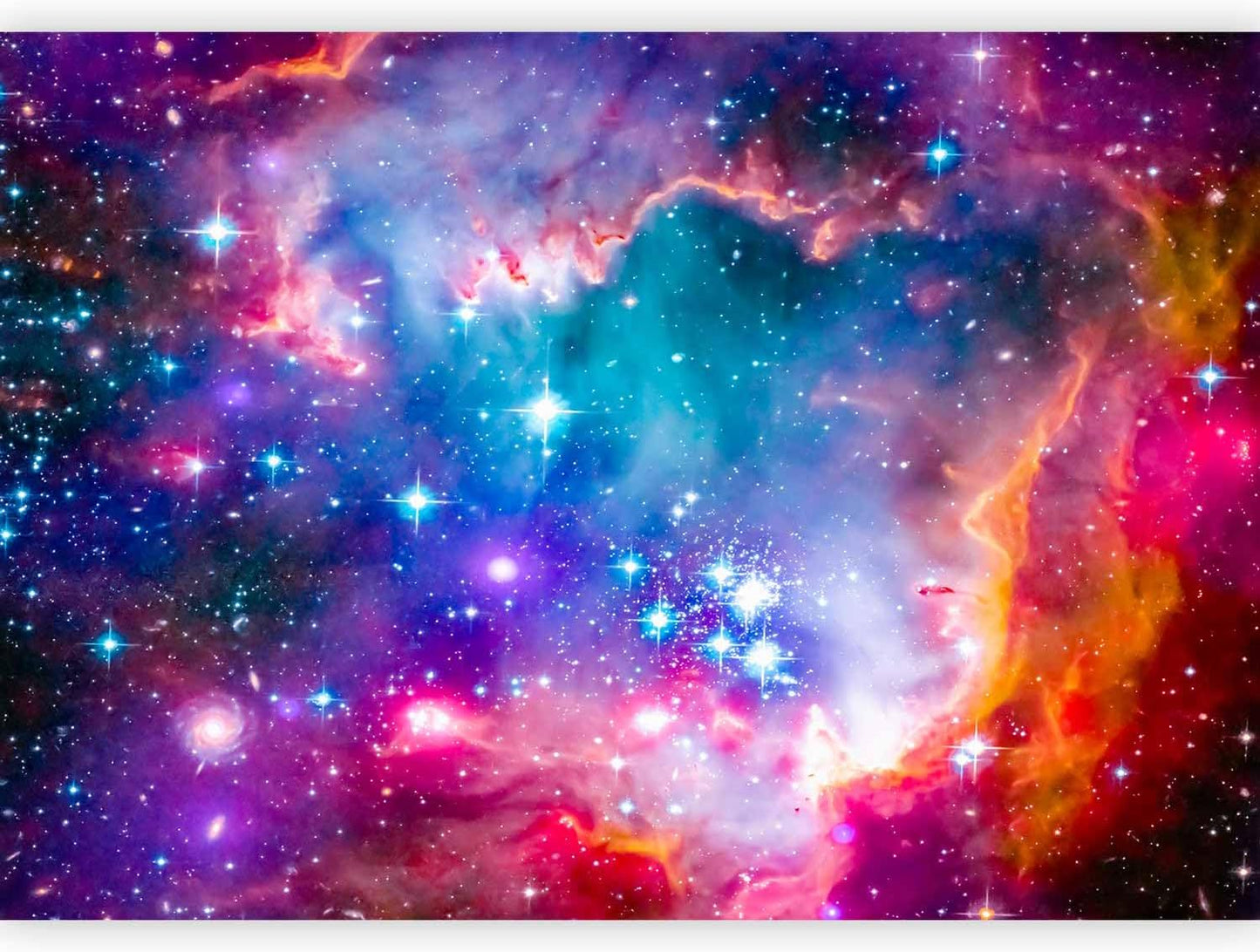 artgeist Wall Mural Abstract 96x69 in - Peel and Stick Self-Adhesive Wallpaper Removable Large Sticker Foil Wall Decor Print Picture Image Design Abstract Cosmos Sky Star i-G-10010-a-a