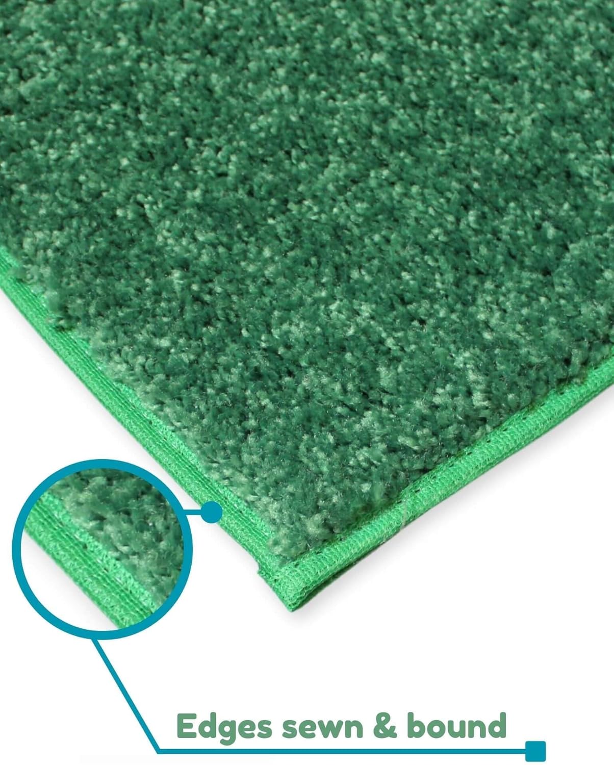KOECKRITZ Soft and Colorful Kids Classroom Area Rugs (Passes Flammability Pill Test) Many Sizes and Bright Colors to Select from (9' x 9', Froggy)
