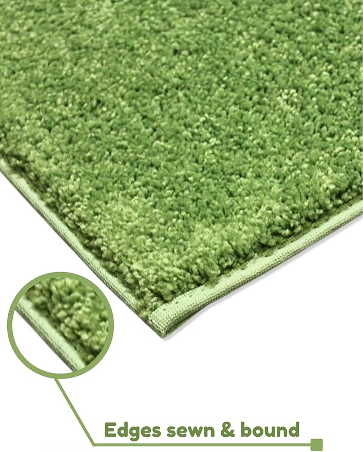 KOECKRITZ Soft and Colorful Kids Classroom Area Rugs (Passes Flammability Pill Test) Many Sizes and Bright Colors to Select from (9' x 9', Lime)