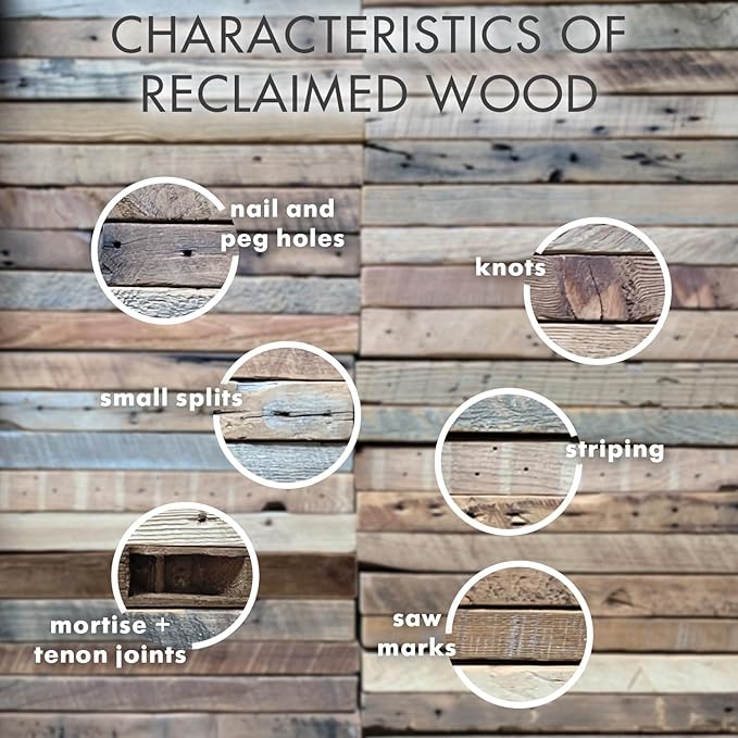 Urban Legacy Reclaimed Barnwood Planks | Floating Shelves for Wall w/Flush Mount Shelf Bracket Set Included | Set of 2 (White Wash, 30"x 4.5"x 2")