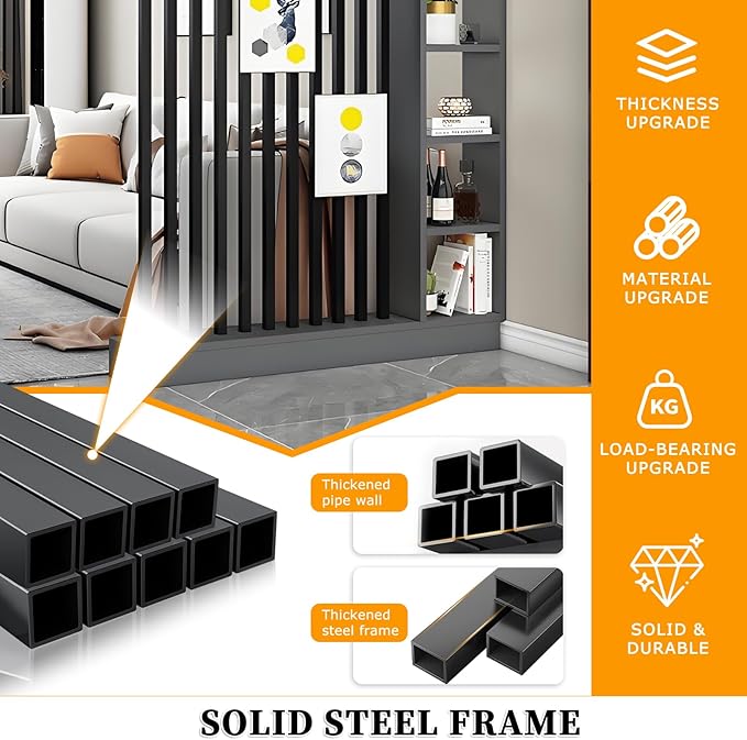 Wall Room Divider,Freestanding Room Divider with Shelves,Wood Room Divider Screen with Storage Cabinet, Wall Divider for Room Separation, for Home Office Decorative B 31.4×9.4×78.7in