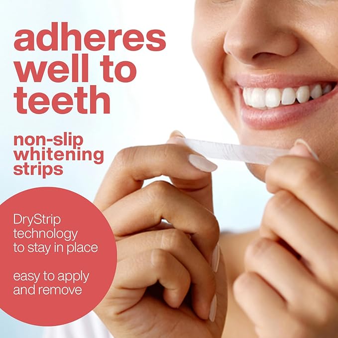 AquaSonic Professional Teeth Whitening Strips - Enamel Safe Teeth Whitening with Hydrogen Peroxide - Easy to Use, Non-Slip, Affordable & Effective (Watermelon)
