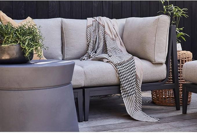 Outer Bug Shield Outdoor Throw Blanket w/Insect Shield Repellent Gear Technology- Lightweight Insect-Repellent Outdoor Blanket, Camping, Picnic & Beach Blanket, Sierra Orange Colorblock, 50" W x 60"