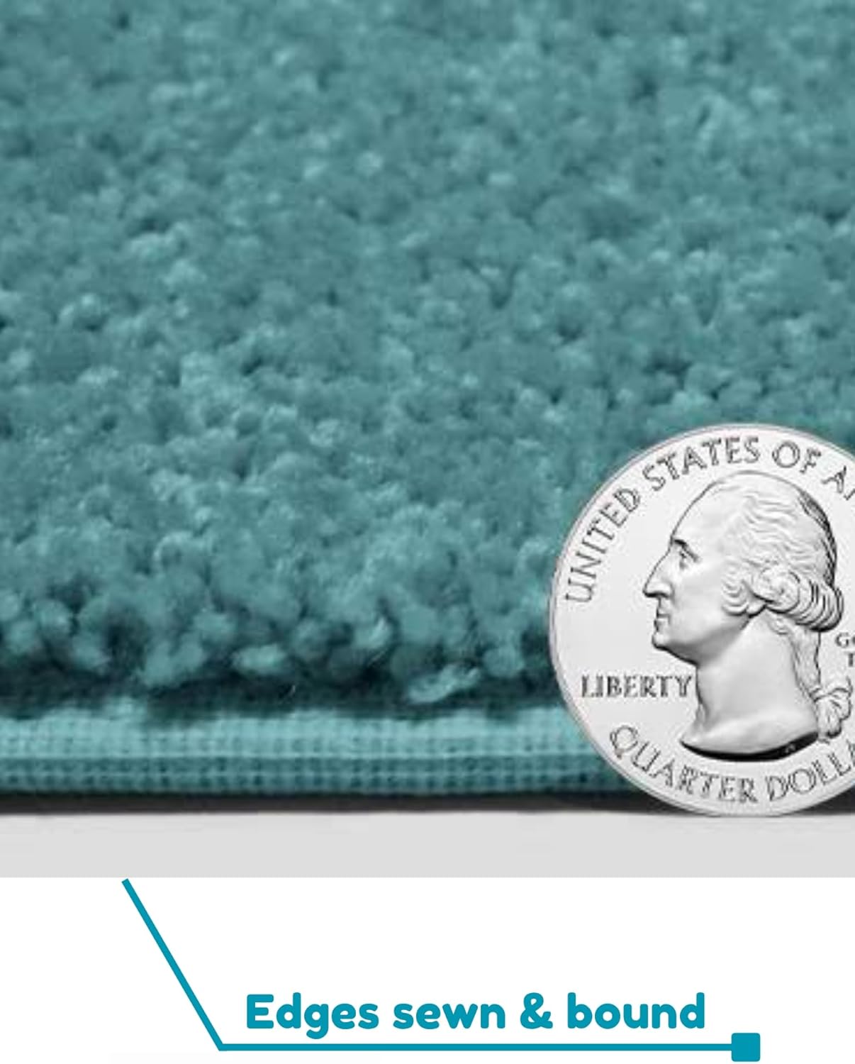 KOECKRITZ Soft and Colorful Kids Classroom Area Rugs (Passes Flammability Pill Test) Many Sizes and Bright Colors to Select from (7' x 9', Surf)