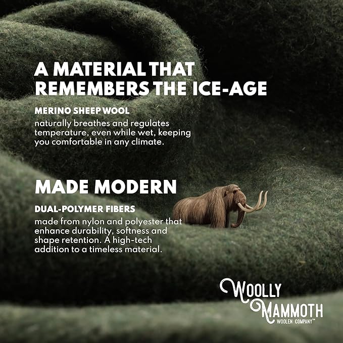 Woolly Mammoth Woolen Company Merino Wool Camping Blanket - 66 × 90 in, Red/White & Blue Plaid - 80% Merino Wool Heavyweight Outdoor Throw Blanket - Insulating for Picnic & Travel