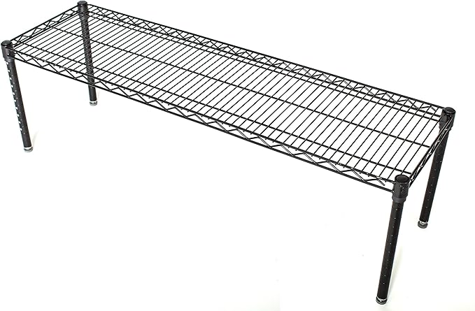 Omega Products Corporation 14" Deep x 60" Wide x 14" High Black Stationary Dunnage Rack