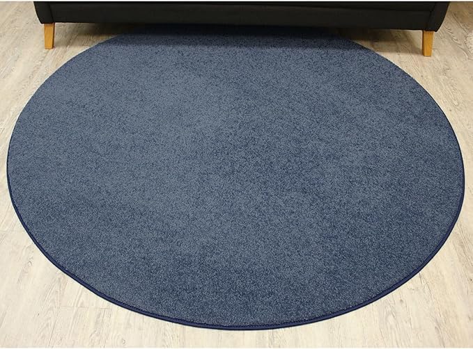 KOECKRITZ Soft and Colorful Kids Classroom Area Rugs (Passes Flammability Pill Test) Many Sizes and Bright Colors to Select from (9' x 12', Navy)