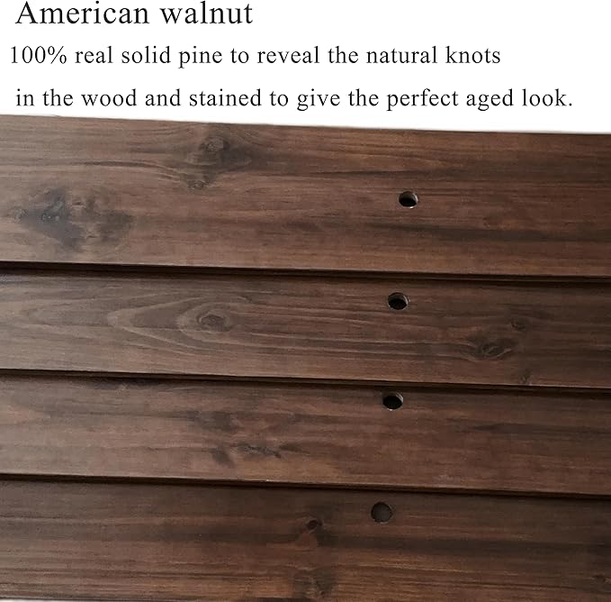 ROGMARS Industrial Pipe Wall Shelves Pipe Shelving with Real Wood Plank,70 Inches Floating Shelves for Wall Farmhouse Pipe Book Shelves Dark Brown 3Tier for Kitchen,Living Room Decor and Bar Shelving