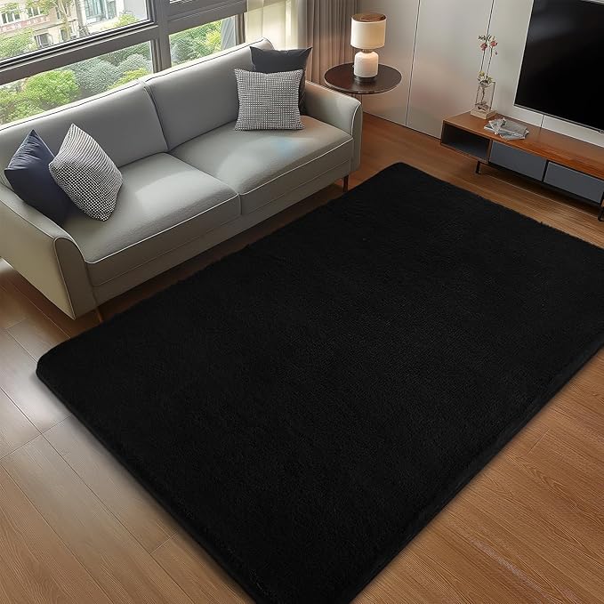 Sour Lemon 8x10 Area Rugs for Living Room, Soft Large Area Rug Fluffy Rugs for Bedroom，Machine Washable Area Rug Non Slip Carpet Rug for Living Room Playroom Kids Room Home Decor