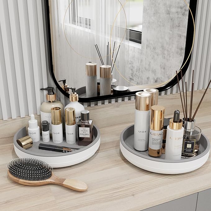 1 Pack 10 Inch Non-Skid Lazy Susan Turntable Organizers - Spinning Rack for Pantry Organization and Storage, Kitchen, Cabinet, Fridge, Bathroom Vanity, Countertop, Under Sink Organizing, Spice Rack