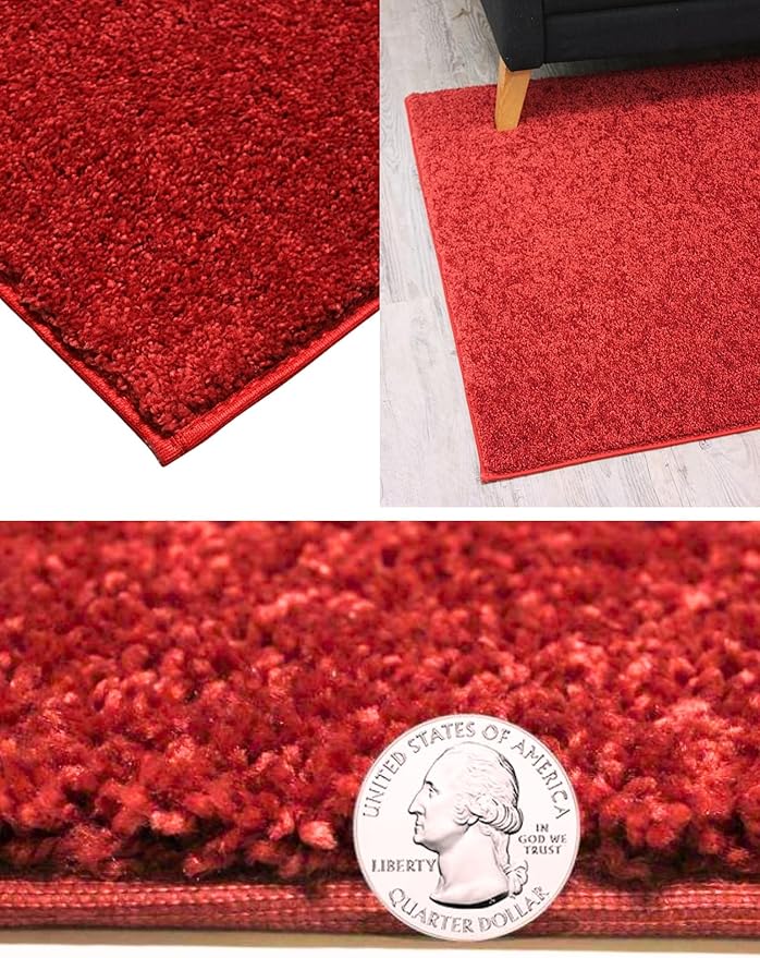 KOECKRITZ Soft and Colorful Kids Classroom Area Rugs (Passes Flammability Pill Test) Many Sizes and Bright Colors to Select from (5' x 7', Fire Engine)