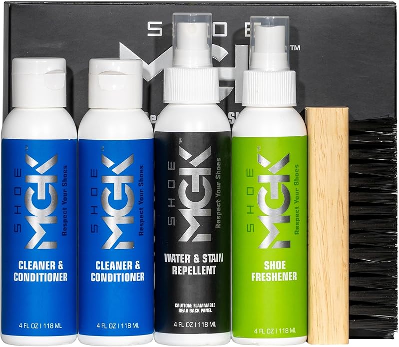 MGK Complete Kit: Shoe Cleaner, Care, Water & Stain Protection - Revitalize, Shield, and Freshen Sneakers, Leather, and Dress Shoes With Deodorizer