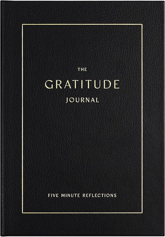 &And Per Se Gratitude Journal – Five Minutes a Day to Cultivate Mindfulness, Happiness, Positive Vibes, Affirmations & Self-Reflection – Undated Daily Gratitude Journal for Women & Men (Black)