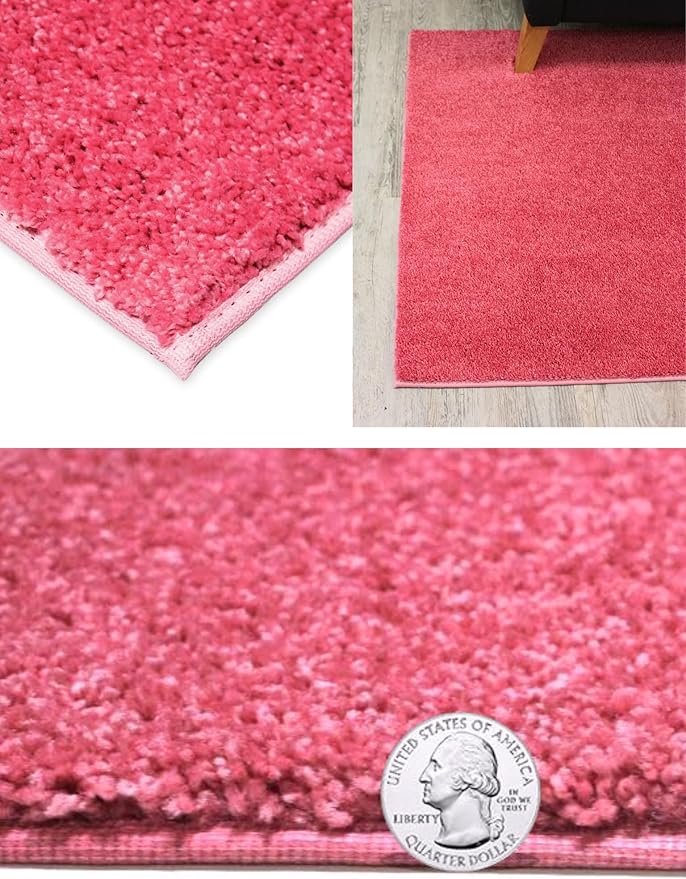 KOECKRITZ Soft and Colorful Kids Classroom Area Rugs (Passes Flammability Pill Test) Many Sizes and Bright Colors to Select from (8' Round, Glamour)