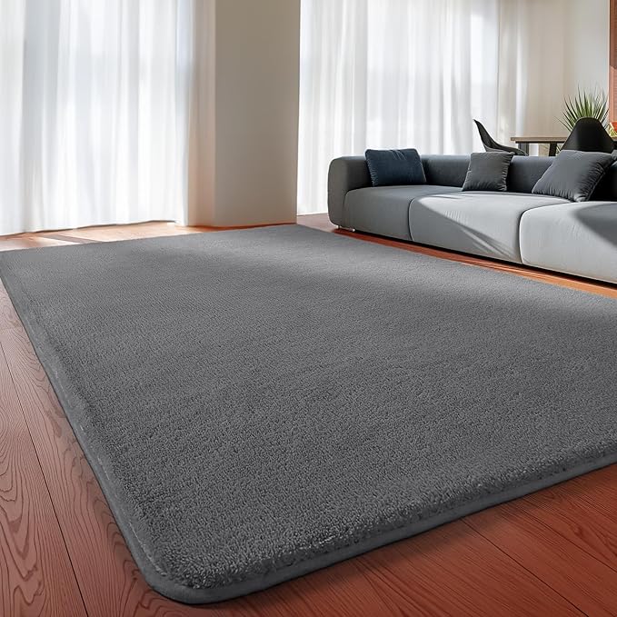 Sour Lemon 9x12 Area Rugs for Living Room, Soft Large Area Rug Fluffy Rugs for Bedroom，Machine Washable Area Rug Non Slip Carpet Rug for Living Room Playroom Kids Room Home Decor