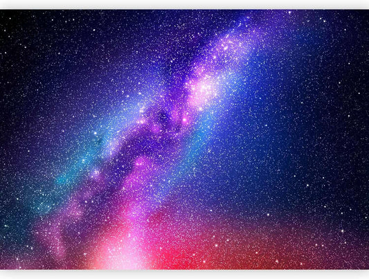 artgeist Premium Wall Mural Galaxy 79x55 in - XXL Non-Woven Wallpaper Fleece Wall Decor Photo Print Picture Image Abstract Space Sky Star Cloud Violet f-C-0487-a-a