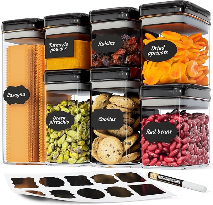 Chef's Path Airtight Food Storage Container Set with Lids - Superior Variety Pack of 36 for Kitchen & Pantry Organization, BPA Free Kitchen Storage Containers for Cereal, Flour &, Sugar - Thumbnail 3