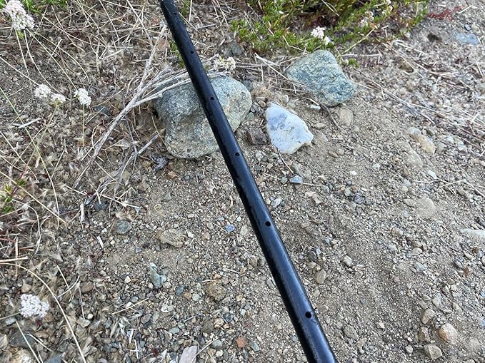 Sandbaggy Round Steel Concrete Form Stakes with Nail Holes - Rust Resistant Coating - Removable, Reusable (50, 3/4 in X 36 in)